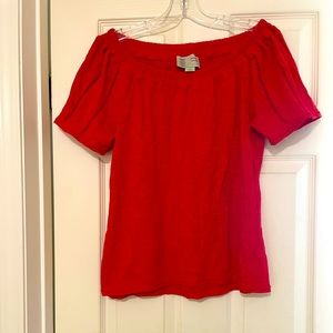 Anthropologie off the shoulder top